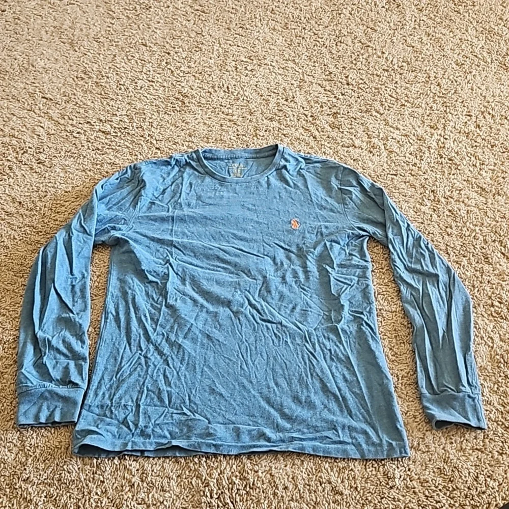 Polo Ralph Lauren long sleeve T shirt, blue, size S